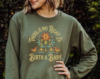 Professional Midwife Sweatshirt Doula Crewneck Sweatshirt for Mother Baby Nurse Hoodie for Doula Sweatshirt for Birth Worker Thank You Gift