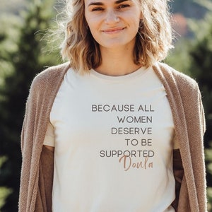 Birth Doula Shirt Postpartum Doula T Shirt for Doula Gift for Doula Thank You Gift for Black Doula in Training TShirt Birth Team