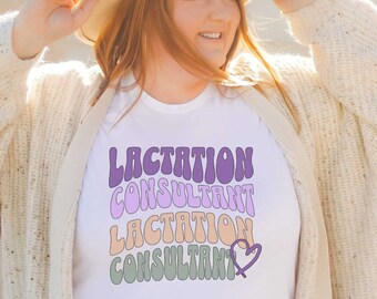 Lactation Consultant Shirt Nourish Tiny Humans Shirt IBCLC Shirt for Lactation Support Gift for Doula in Training Shirt for Birth Assistant