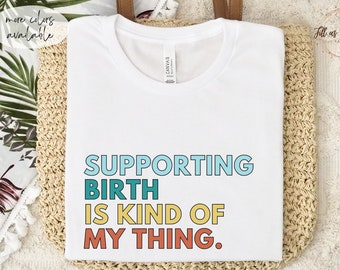 Camisa de doula para parto y entrega Camisa de enfermera Camisa de enfermera partera para madre Camisa de enfermera de bebé para regalos de OBGYN para regalo de doula para parteras