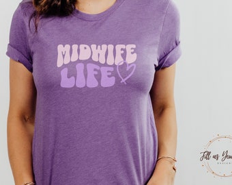 Verpleegkundige verloskundige shirt verloskundige dank u cadeau voor verloskundigen arbeid en levering verloskundige TShirt student verloskundige graduatiegift voor CNM tee shirt