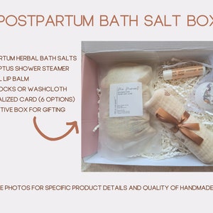 postpartum bath salt gift box
