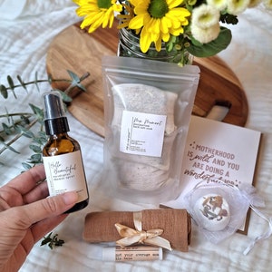Second Time Mom Gift Box Postpartum Gift Basket New Mom Present Expecting Mom Gift Pregnancy Care Package Eucalyptus Shower Spray Gift Box