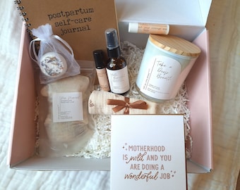 Postpartum Care Package Mom Gift Postpartum Bath Salt Gift Basket Essential Oil New Mom Care Package Postpartum Gift Baby Shower Gift Basket