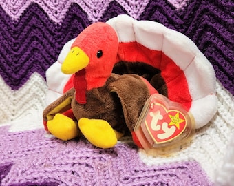 turkey beanie baby gobbles the turkey