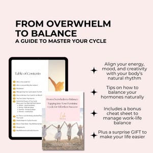 From Overwhelm to Balance| Menstrual cycle syncing guide for women