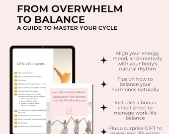From Overwhelm to Balance| Menstrual cycle syncing guide for women