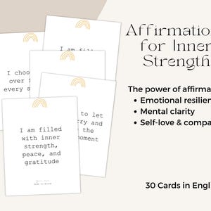 Cartes d'autonomisation : inspiration quotidienne pour la résilience et la force