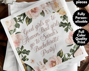 Personalized Napkins Almost Mrs Mrs. Bridal Shower Wedding Personalized Cocktail Beverage Paper Party Monogram Custom