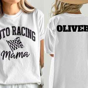 Auto Racing Mama T-Shirt, Racing Enthusiast Apparel, Racing Mom Gift, Auto Racing Hoodie, Race Day Sweatshirt