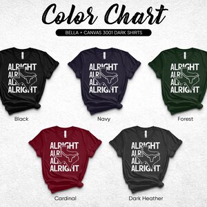 Alright Alright Texas T-Shirt, Cool Texas Longhorn Design, Southern Style Hoodie, Cowboy Western Vibe Sweatshirt image 2