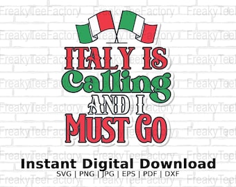 Italien Svg Italie appelle papa italien maman femme SVG PNG Jpg Pdf Digital Instant Download Vector File