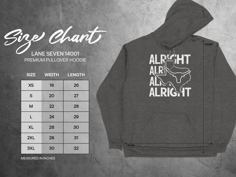 Alright Alright Texas T-Shirt, Cool Texas Longhorn Design, Southern Style Hoodie, Cowboy Western Vibe Sweatshirt image 5
