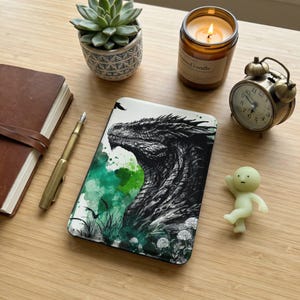 Basilisk Kindle Case Paperwhite 7' 12 Gen, Mythical Reader Cover, Fantasy Art Ereader Protector, Cryptid Kindle Case