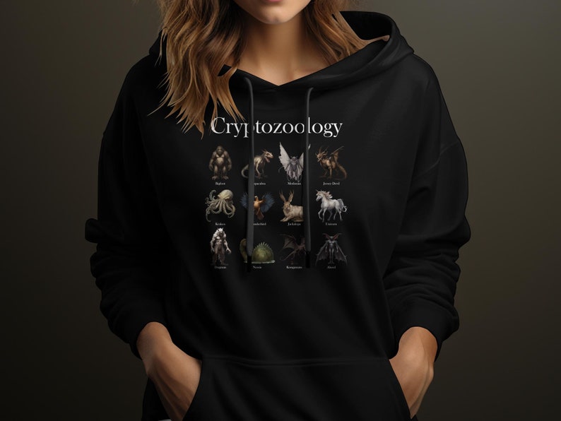Cryptozoology Shirt - Cryptid Creatures Tee - Bigfoot Mothman Hoodie ...