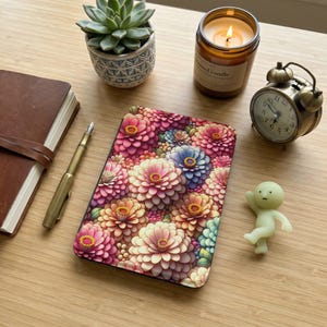 Floral Kindle Case, Colorful Flowers Kindle Cover, Daisy Print Reader Case, Botanical eReader Protector, Cute Bookish Gift, Flower Lover