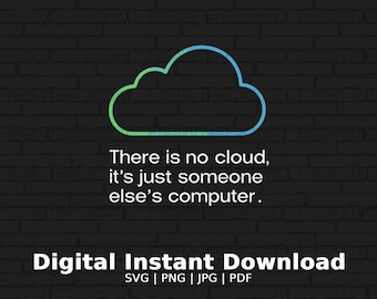 Funny Tech Saying Svg, Geek Humor Jpg, Cloud Computing Joke Download, Programmer Gift Png, IT Professional Svg
