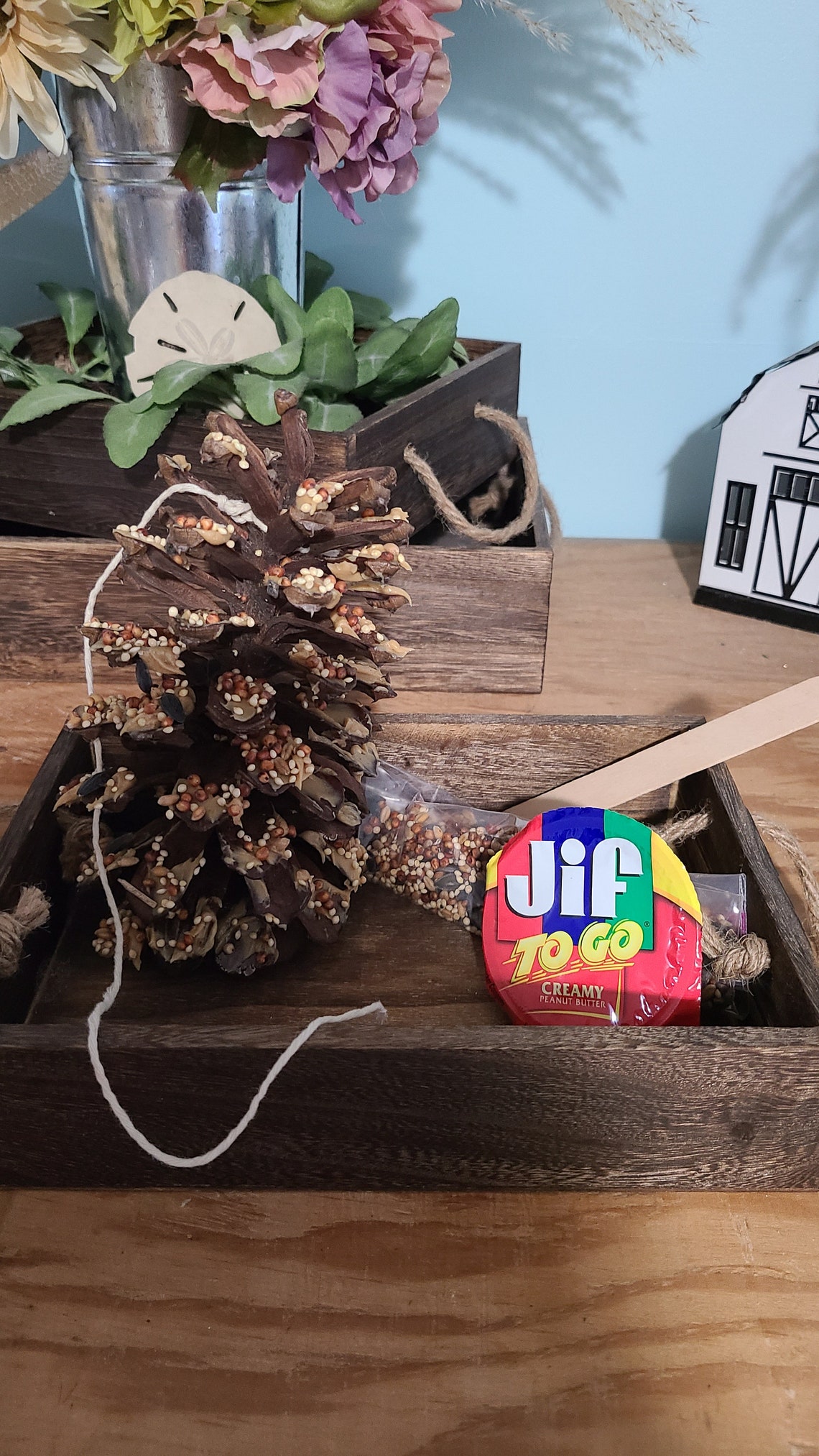 Pinecone Bird Feeder Kit Etsy