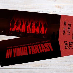 ATEEZ In Your Fantasy 2025 Tour Digital Concert Ticket | Customizable