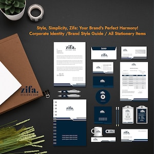 Custom Brand Identity with Full Branding Package, Full Branding Package, Brand Kit, Business Logo, Package Designs, All Designs in One Order