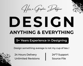 Custom Graphic Design Service, Logo & Social Media
