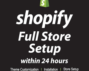 Custom Shopify Store Setup with Theme Installation