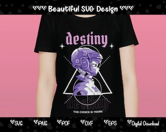 Destiny Urban T-Shirt Design, Streetwear PNG SVG (Digital Download)