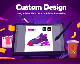 Custom Graphic Design Services, Logo, Illustration, SVG