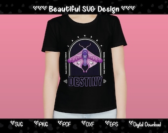 Destiny T-Shirt Design, Urban Moth Graphic (Digital Download)