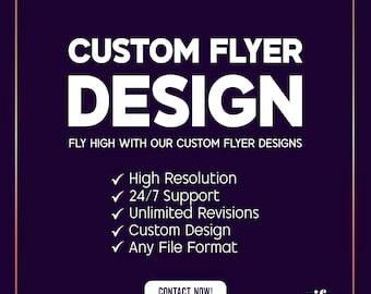 Conception de flyers personnalisés, affiches commerciales, promotion d'événements