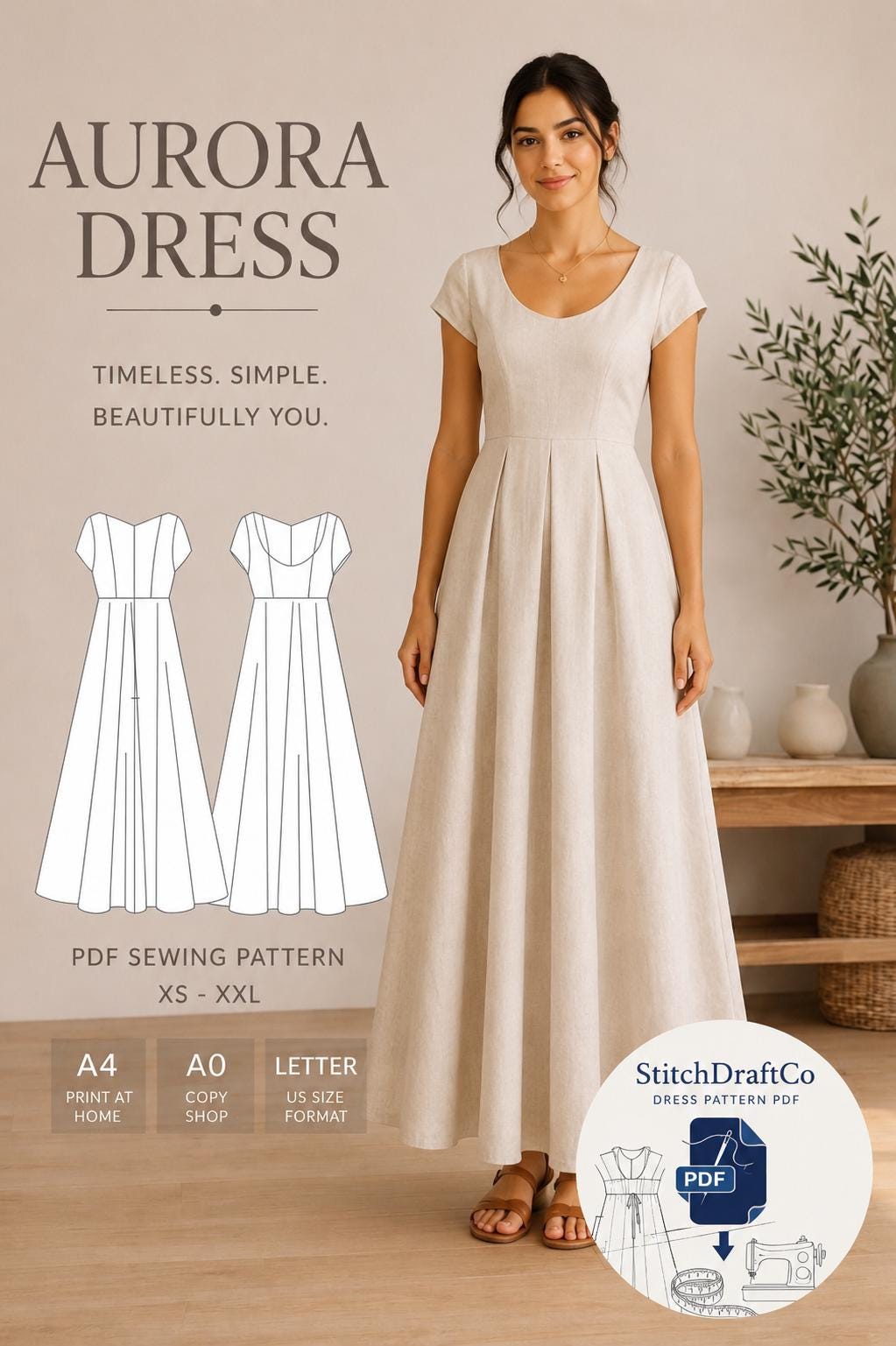aurora elegant summer dress Kontenta AURORA MAXI DRESS IN PINK main image 0