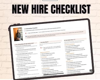 Checklist de integração de novos funcionários – Modelo Notion para RH e gestores