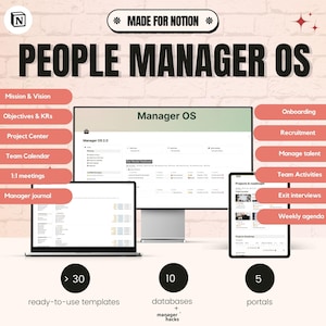 ManagerOS: Notion Template for Team Leadership & Project Tracking