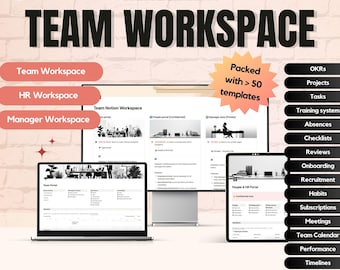 Ultimate Notion Team System: > 50 professional templates for your business in one workspace
