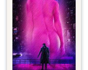 Impresión de póster de ilustraciones personalizadas de Blade Runner 2049