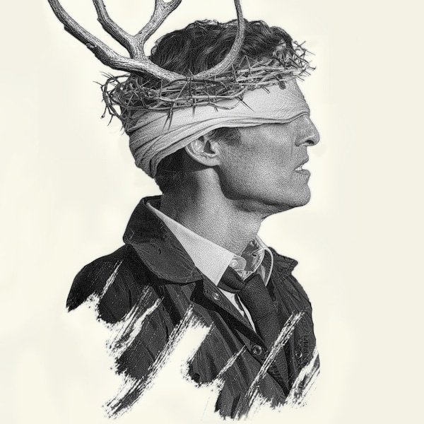 Stampa poster con grafica personalizzata True Detective