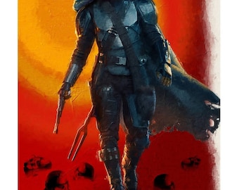 The Mandolorian Custom Artwork Poster Print