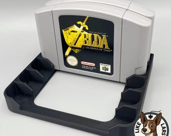 Game holder suitable for Nintendo 64 N64 cartridge stand.