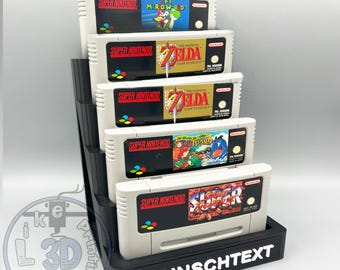 Mount suitable for Super Nintendo game holder, SNES game stand, presentation stand, collection holder, game stand