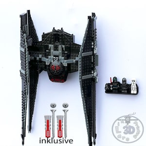Wandhalterung passend für LEGO Star Wars Kylo Ren&#39;s TIE Fighter 75179 Halter
