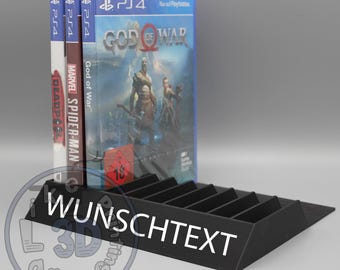 Mount suitable for PlayStation 5, 4 & 3 game holder, game mount, game holder, stand for Sony PS5, PS4, PS3, presentation stand, collection