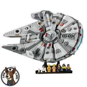 Soporte adecuado para LEGO Star Wars Millennium Falcon 75257 75105 Soporte de exhibición Soporte de montaje en pared