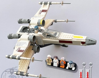 Support mural adapté au support de fixation LEGO Star Wars Luke&#39;s X-Wing 75301