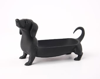 Dachshund storage tray, dachshund organizer, key tray, jewelry tray, dog decoration, gift for dachshund lovers, 3D print