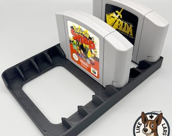 Game holder suitable for Nintendo 64 N64 cartridge stand.