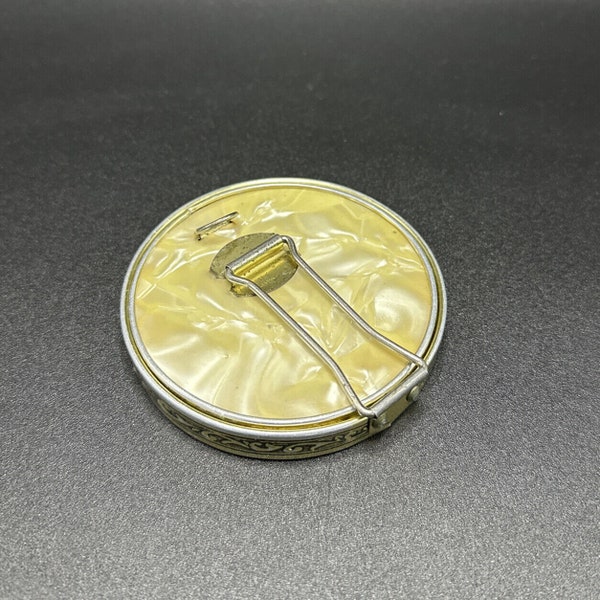 Compact “Golden Stow Away Mirror” Magnifying And Plain