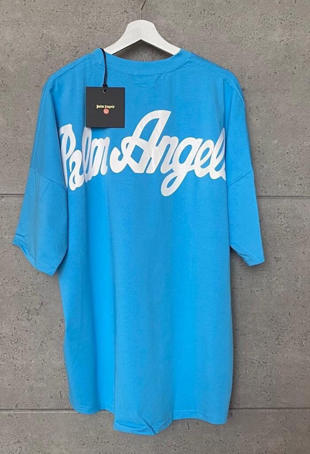 Palm Angels: Blue Oversized T-Shirt
