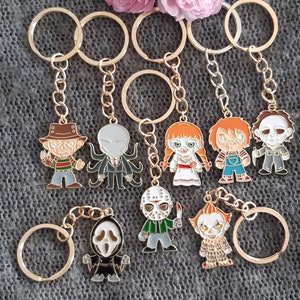 Horror movie key rings