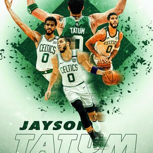 Jayson Tatum Basketball Minimalist Vector Athletes Sports Series