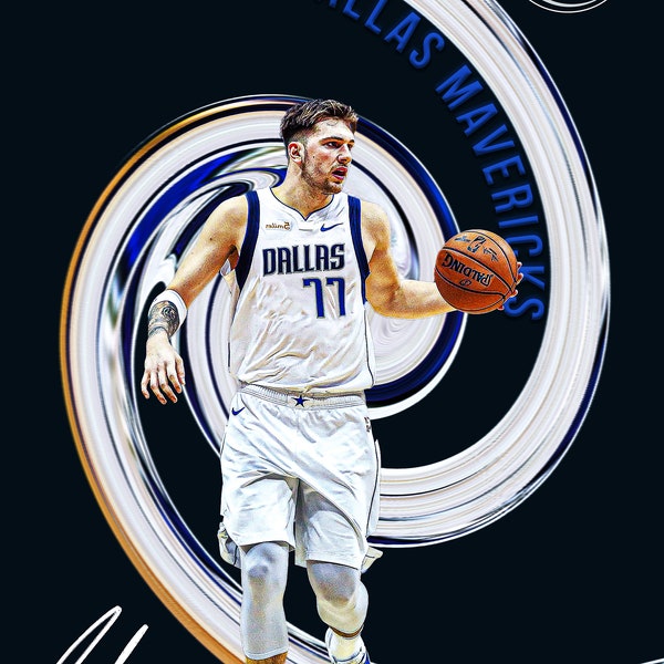 Luka Doncic Dallas Mavericks A4 poster